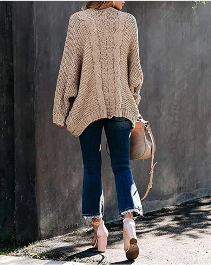 Cozy Slouch Knit Boho Cardigan