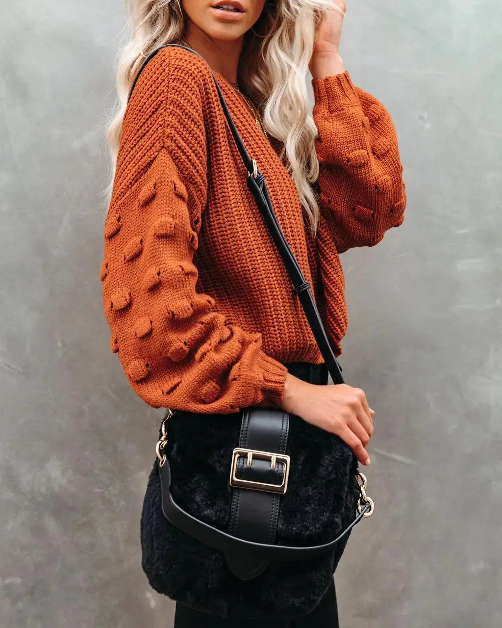 Chic Cable Knit Pullover Sweater