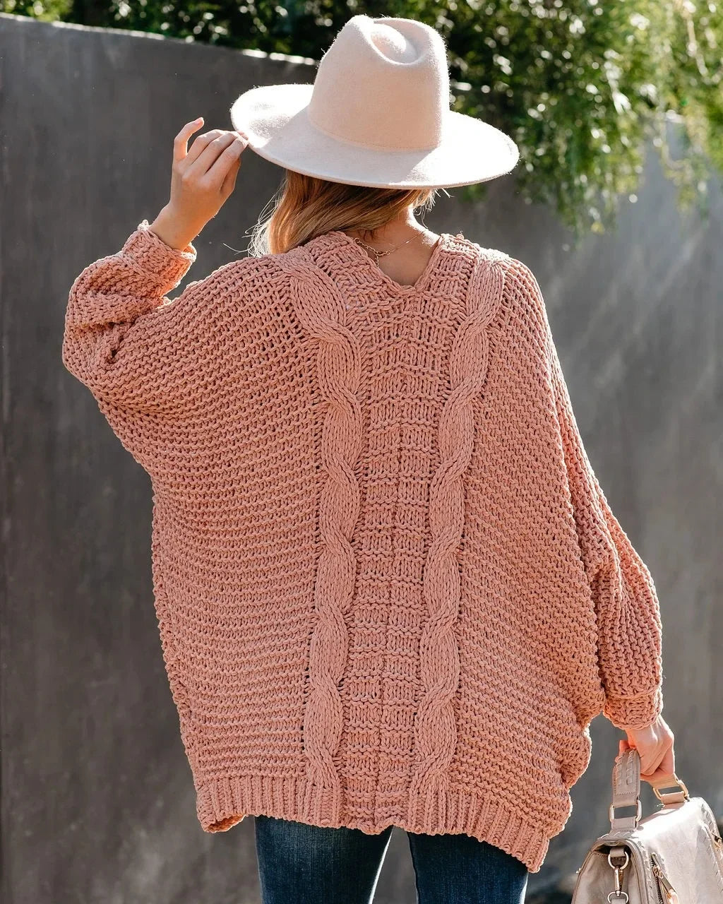 Cozy Slouch Knit Boho Cardigan