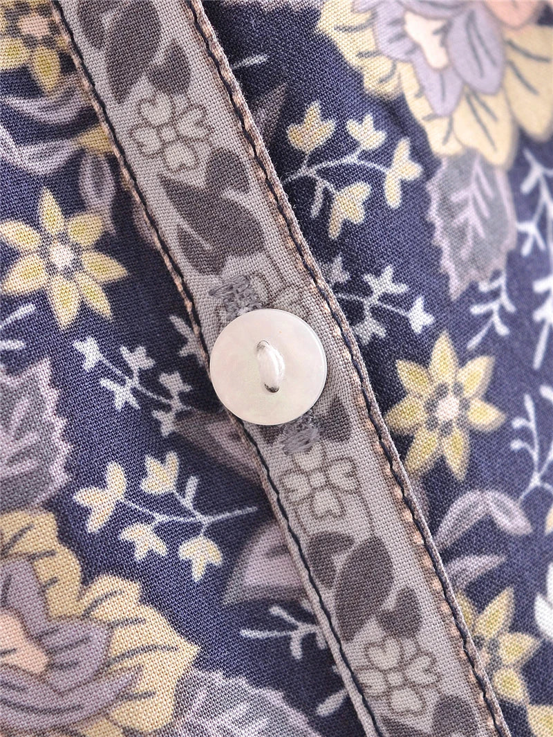 πΈ Boho Floral Tassel Blouse