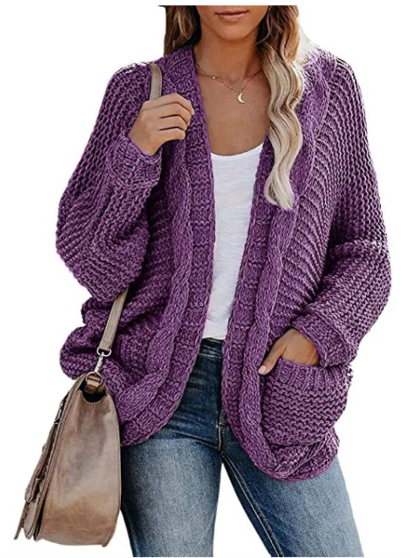 Cozy Slouch Knit Boho Cardigan