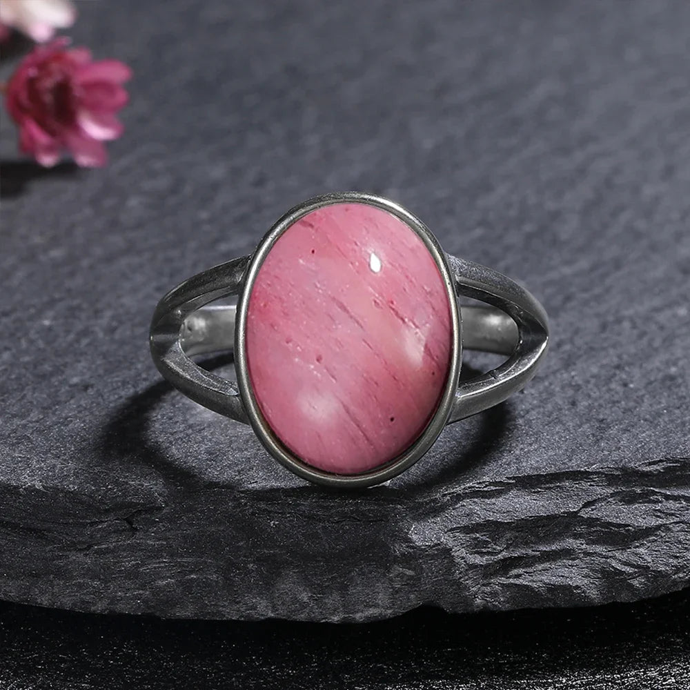 ✨ Boho Gemstone Rings – 925 Sterling Silver (Sizes 5–12)