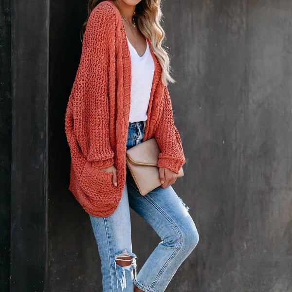 Cozy Slouch Knit Boho Cardigan