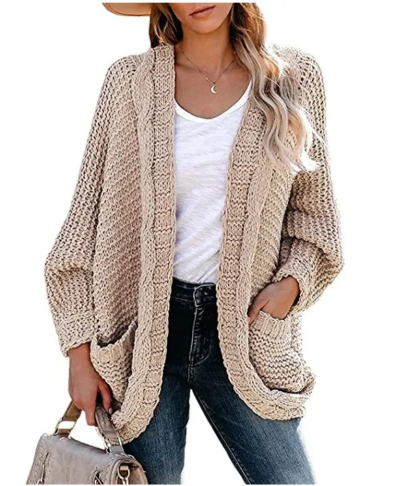 Cozy Slouch Knit Boho Cardigan