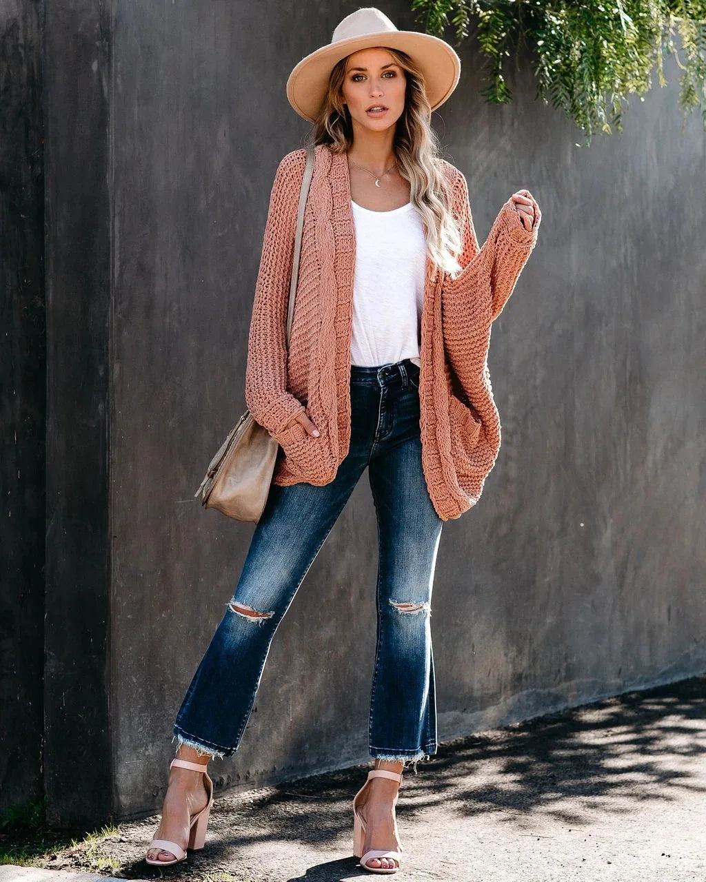 Cozy Slouch Knit Boho Cardigan