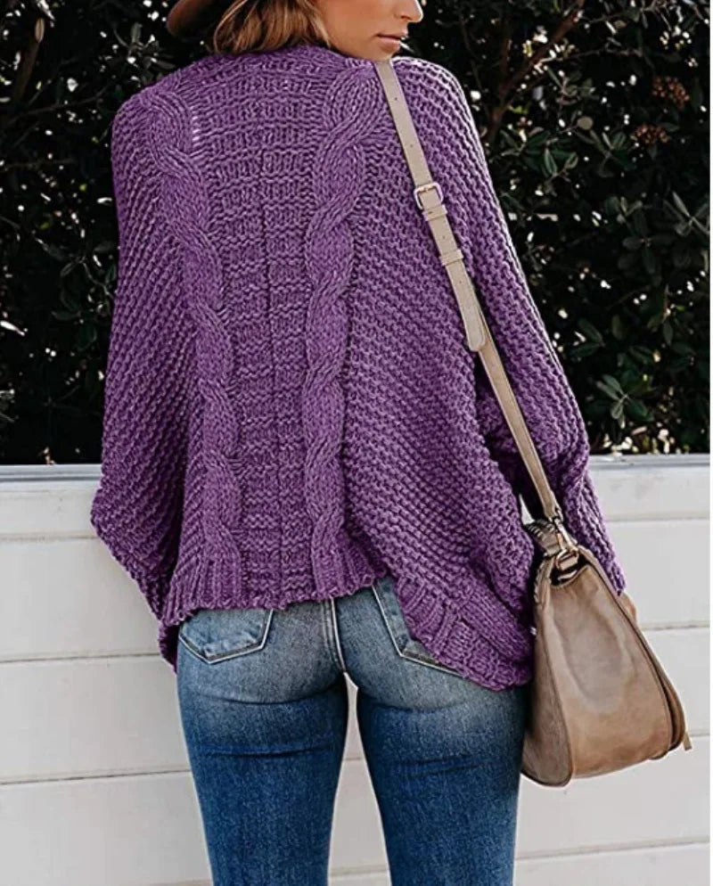 Cozy Slouch Knit Boho Cardigan