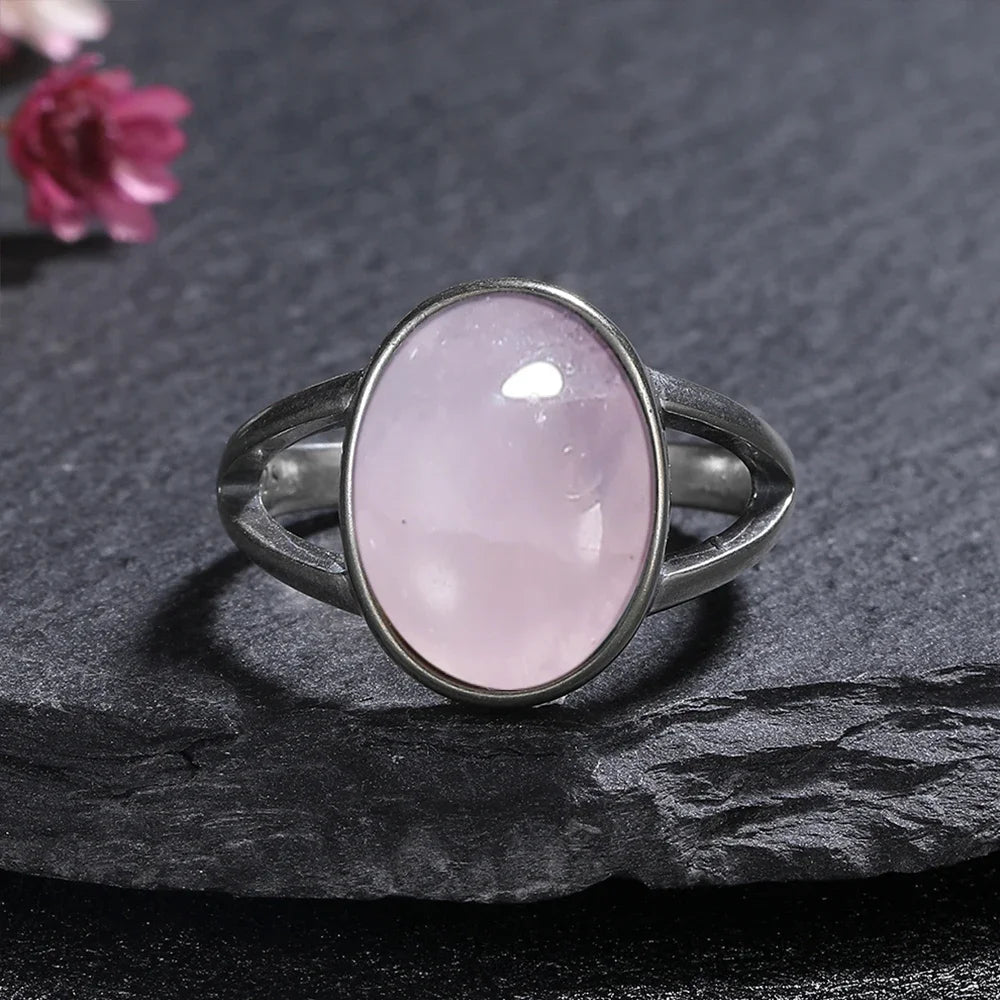 ✨ Boho Gemstone Rings – 925 Sterling Silver (Sizes 5–12)