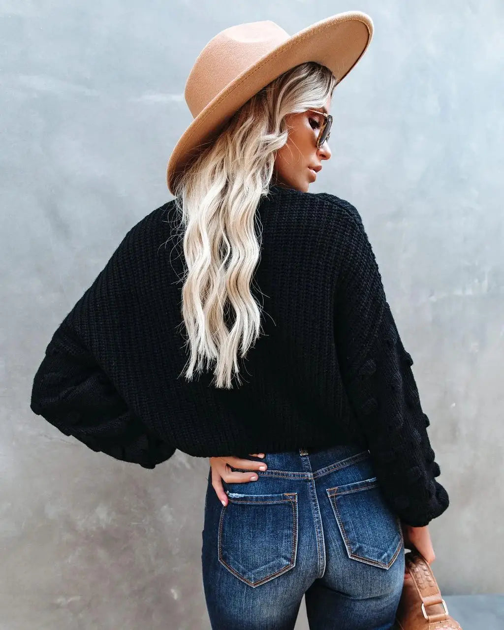 Chic Cable Knit Pullover Sweater