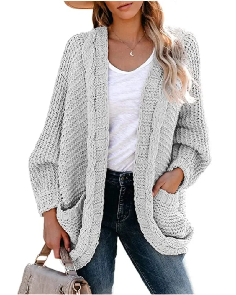 Cozy Slouch Knit Boho Cardigan