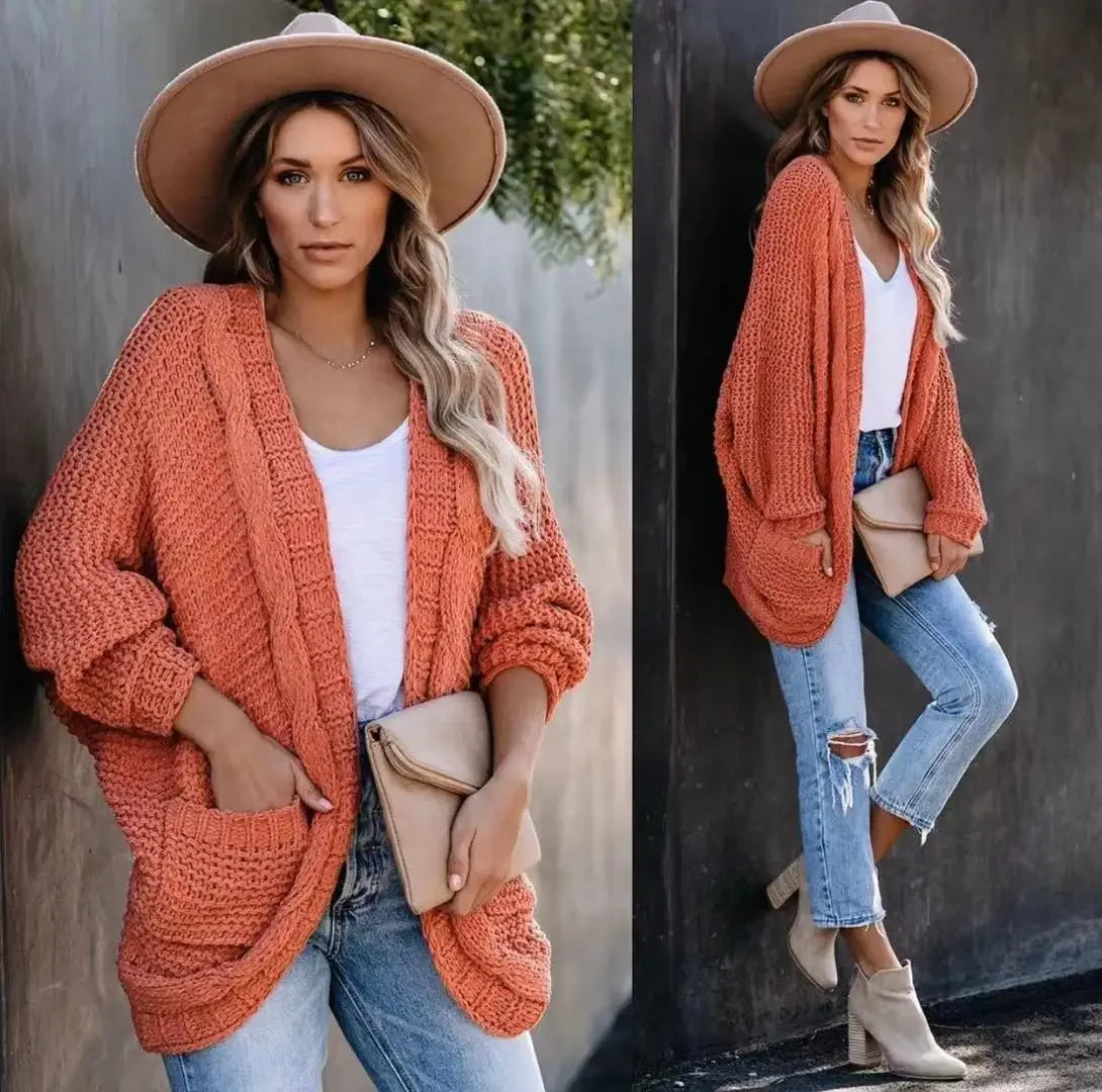 Cozy Slouch Knit Boho Cardigan