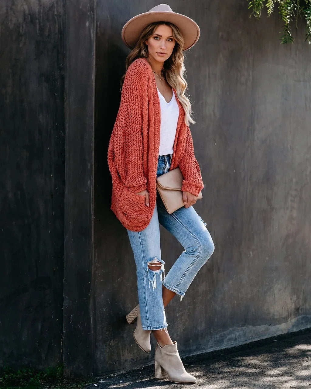 Cozy Slouch Knit Boho Cardigan