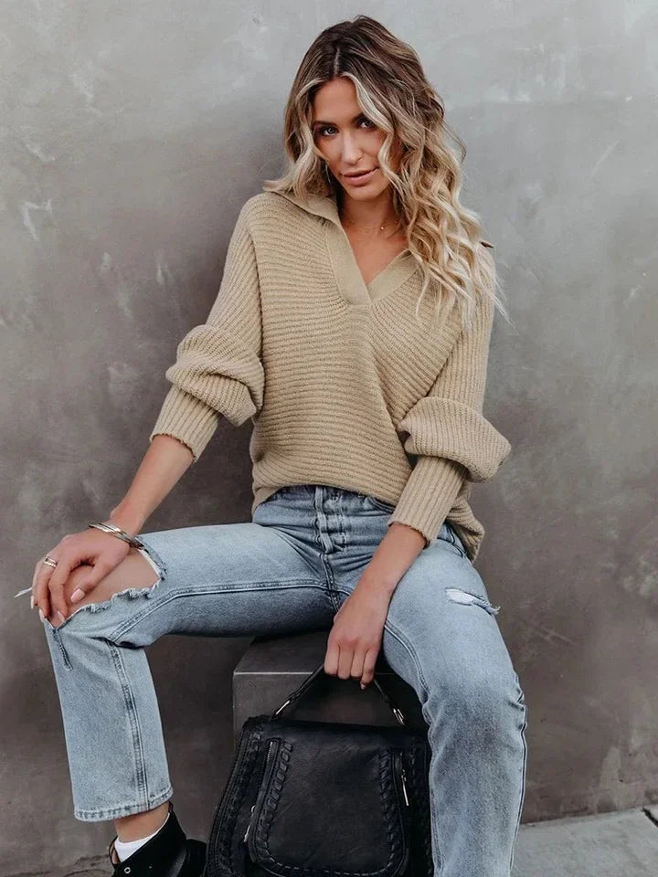 Boho Slouchy Knit Pullover β Cozy Vibes, Everyday Style