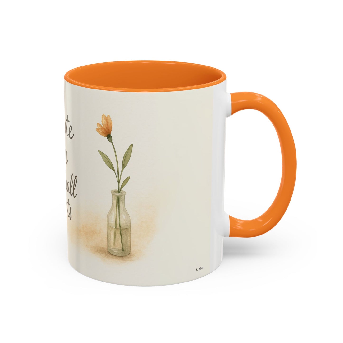 "Cultivate Beauty" Floral Quote Mug – Ceramic Boho Coffee Cup