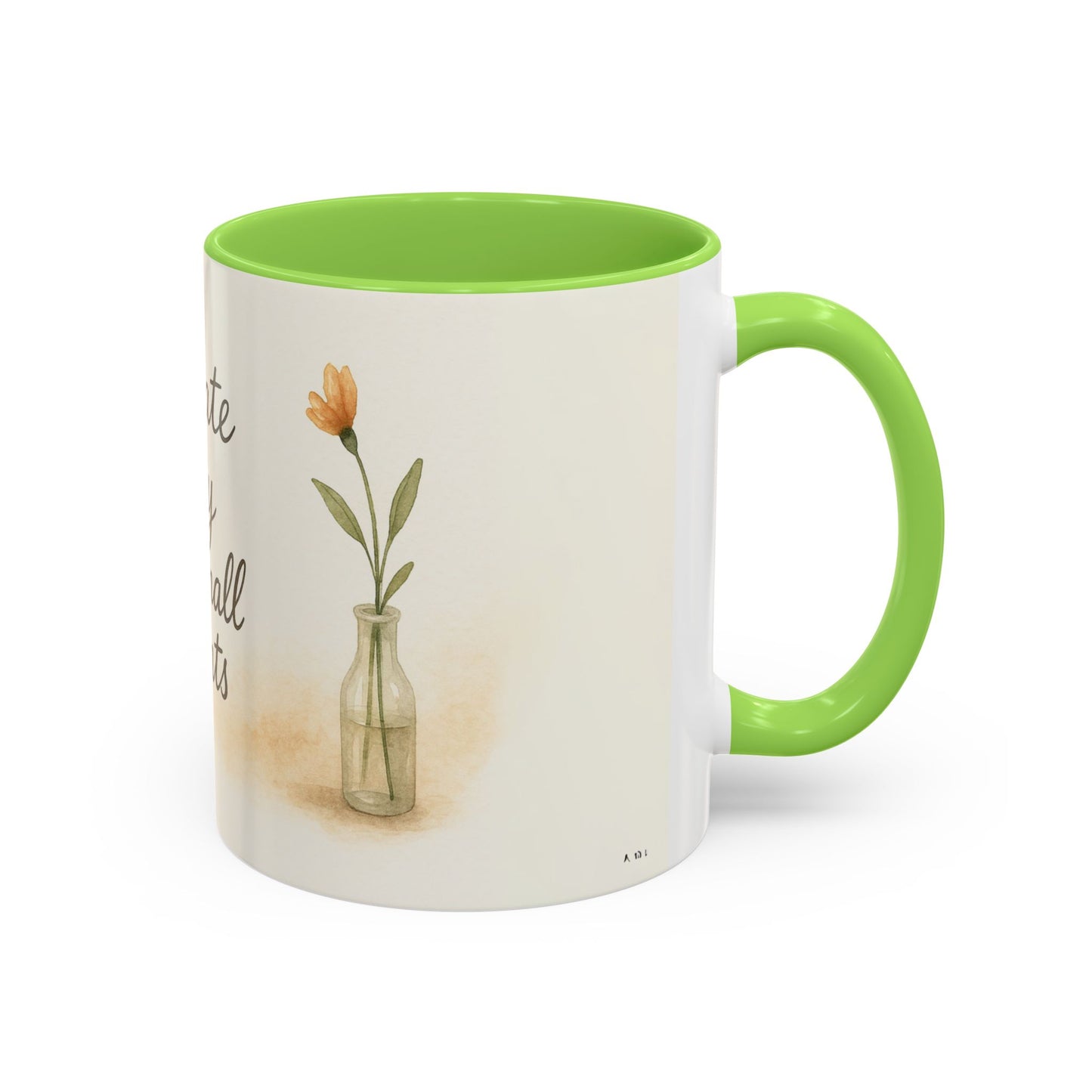 "Cultivate Beauty" Floral Quote Mug – Ceramic Boho Coffee Cup