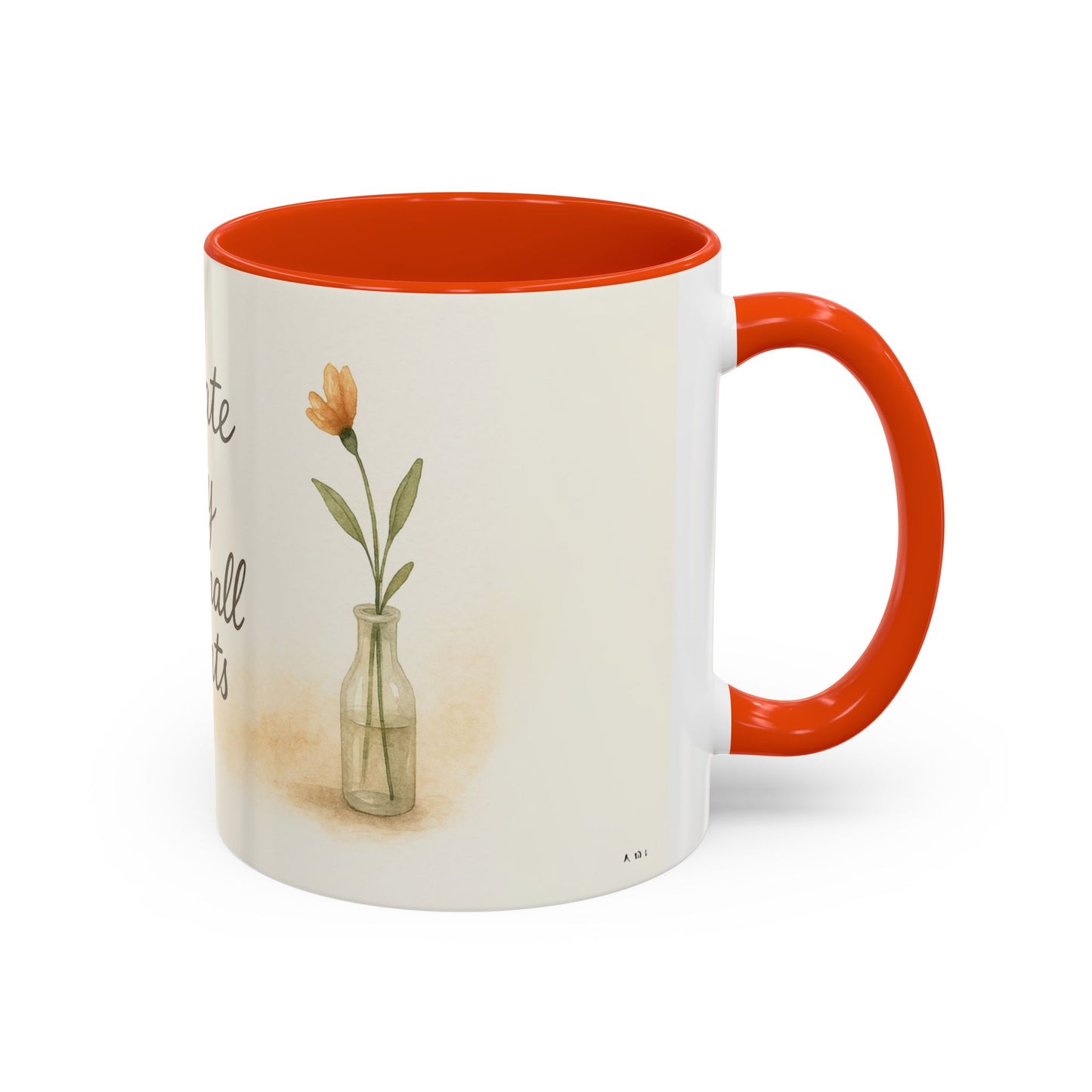 "Cultivate Beauty" Floral Quote Mug – Ceramic Boho Coffee Cup