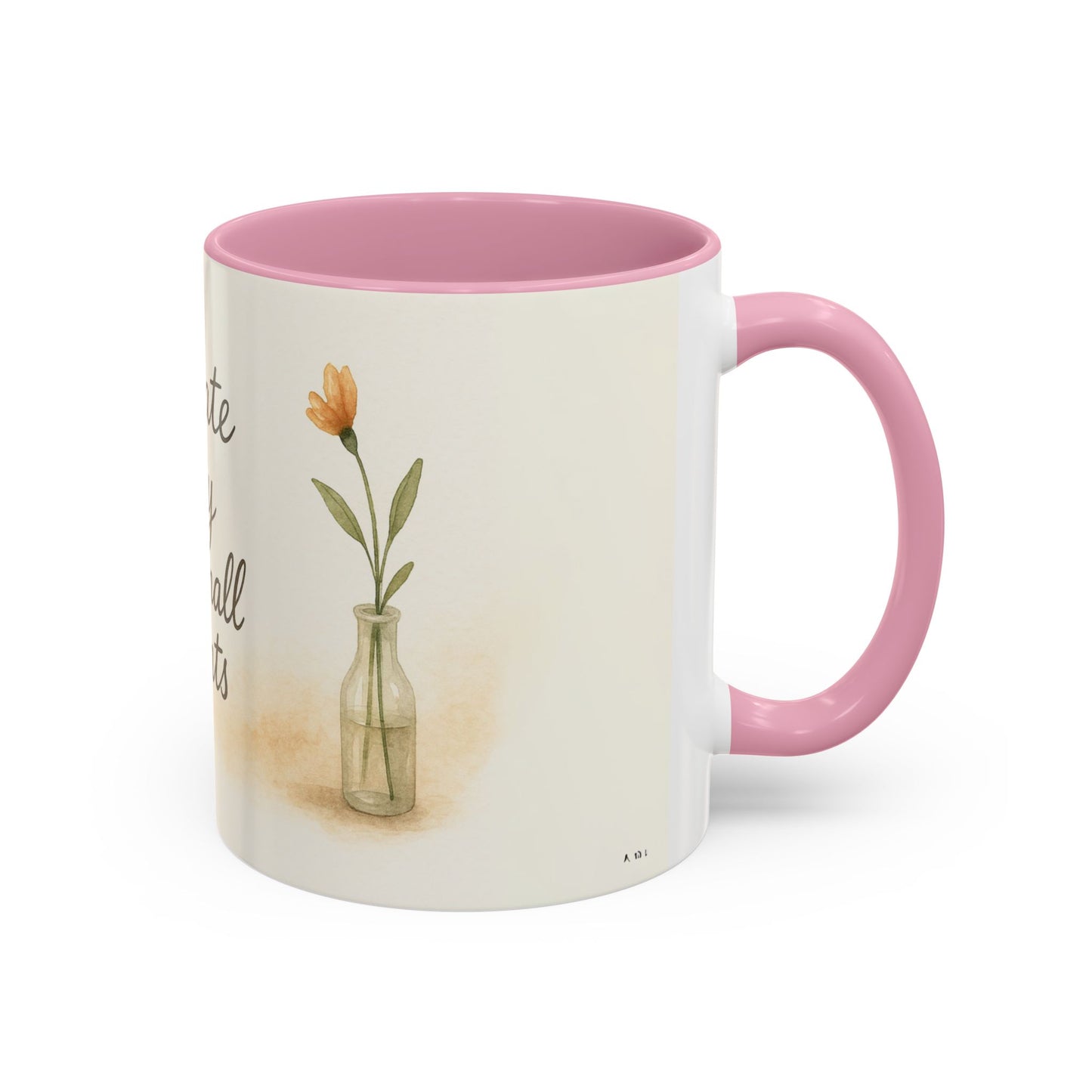"Cultivate Beauty" Floral Quote Mug – Ceramic Boho Coffee Cup
