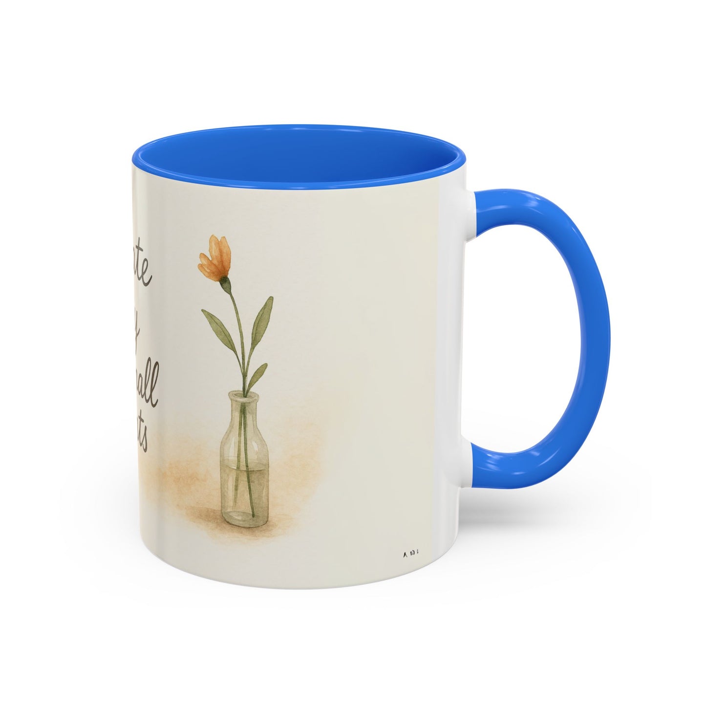 "Cultivate Beauty" Floral Quote Mug – Ceramic Boho Coffee Cup
