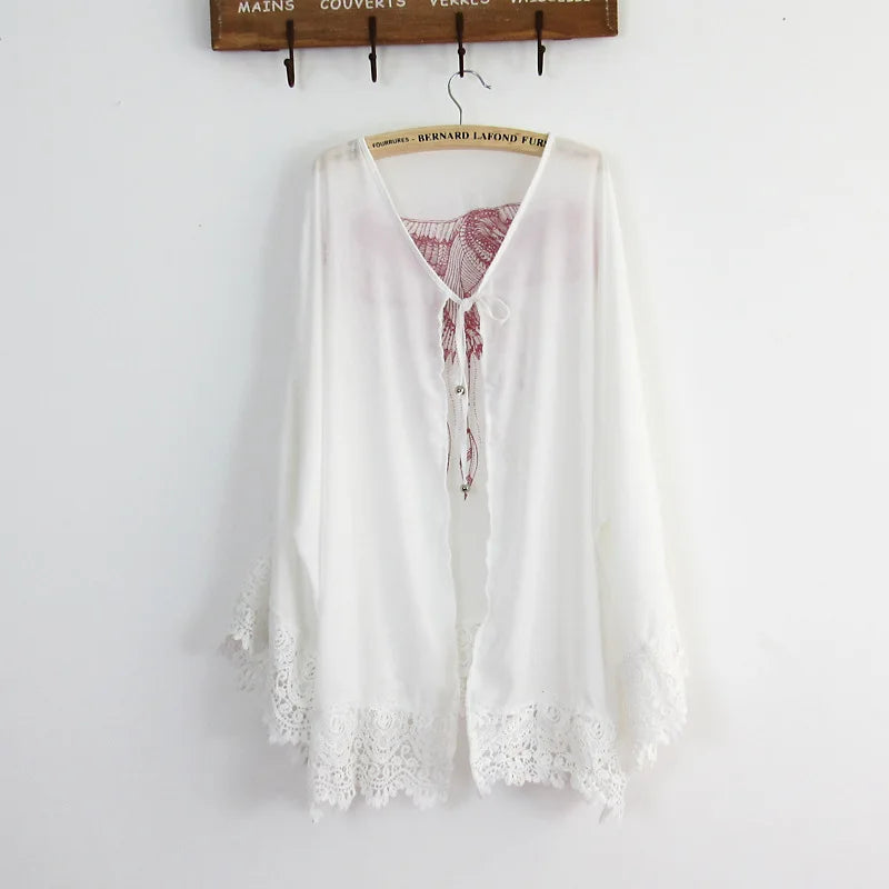 Boho Angel Wing Crochet Cover-Up – One Size