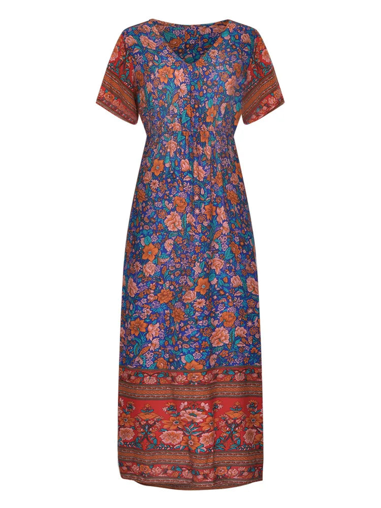 Amalia Boho Breeze Maxi Dress