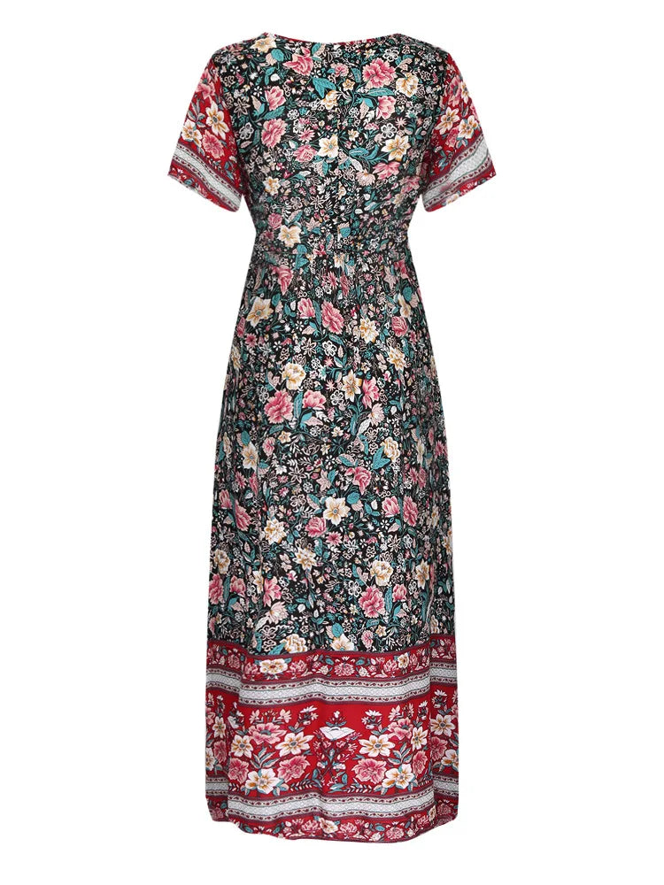 Amalia Boho Breeze Maxi Dress