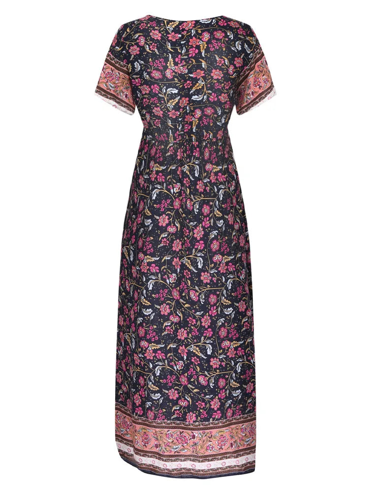Amalia Boho Breeze Maxi Dress