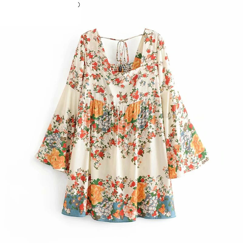 🌼 Bloom Breeze Smocked Mini Dress
