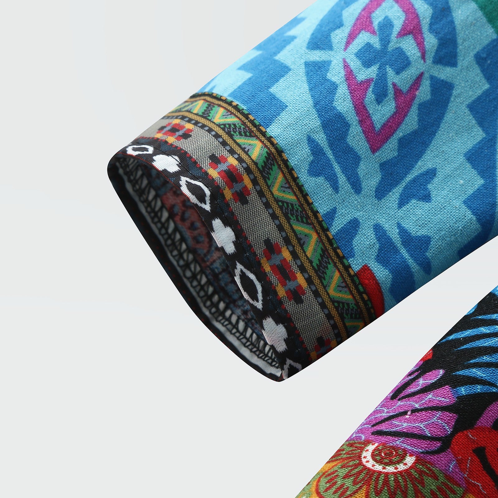 Boho Patchwork Print Jacket