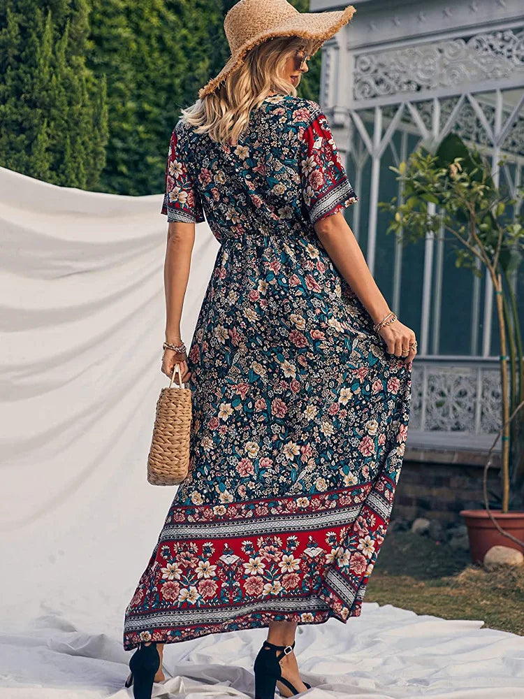 Amalia Boho Breeze Maxi Dress