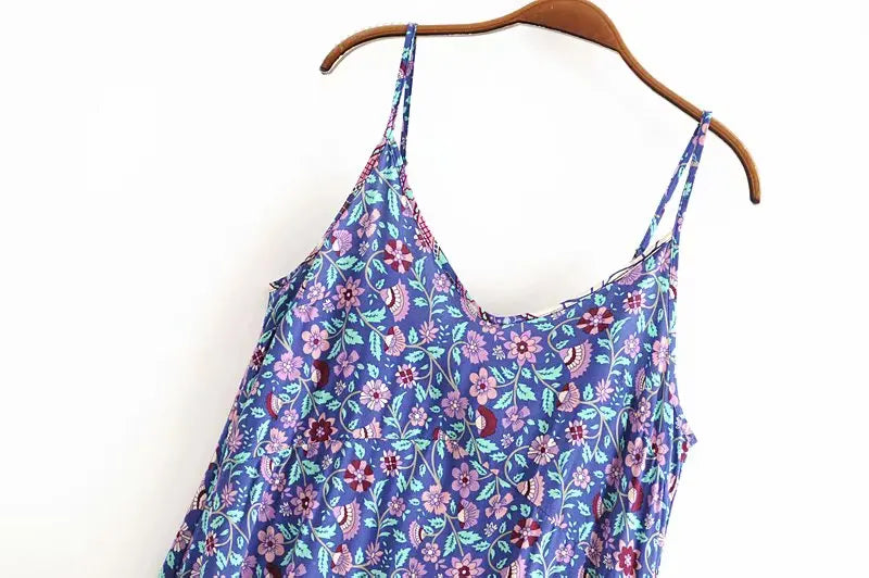 Whimsical Bloom: Boho Floral Midi Sundress