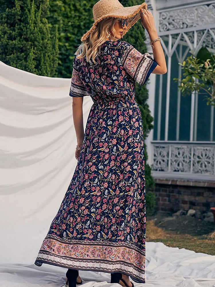 Amalia Boho Breeze Maxi Dress