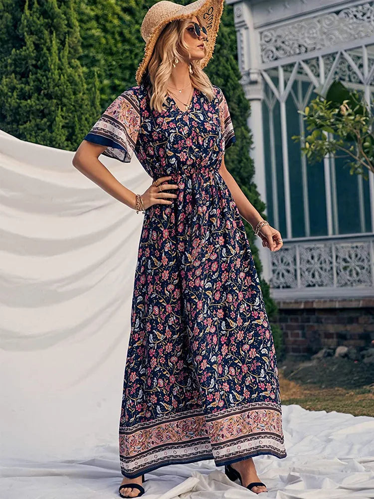 Amalia Boho Breeze Maxi Dress