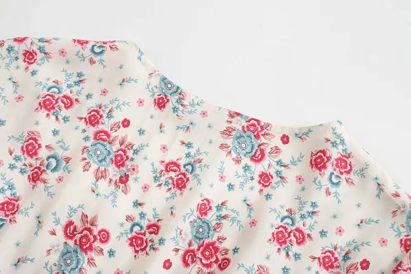 Vintage Boho Floral Maxi Dress
