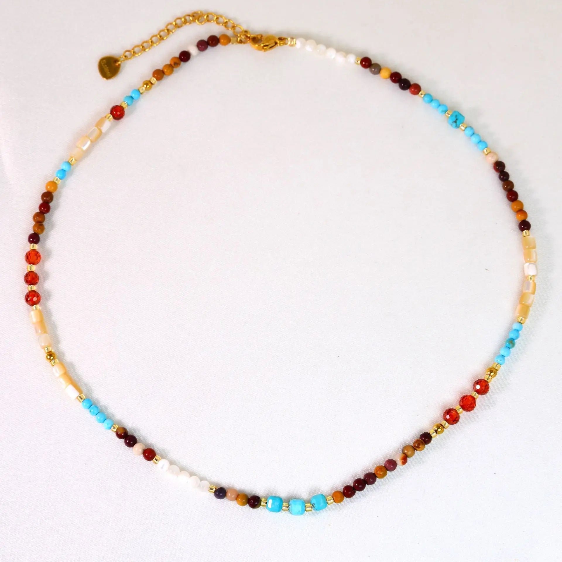 Boho Beaded Charm Necklaces – 16”