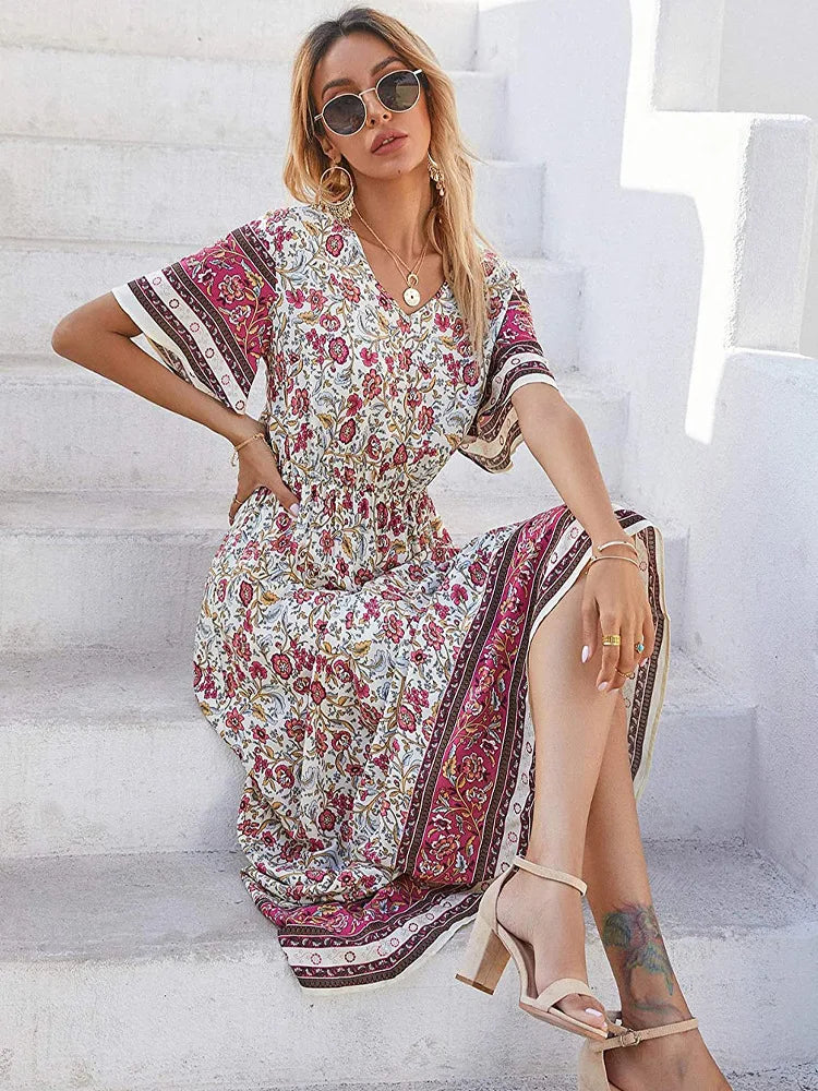 Amalia Boho Breeze Maxi Dress