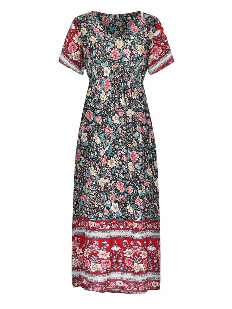 Amalia Boho Breeze Maxi Dress