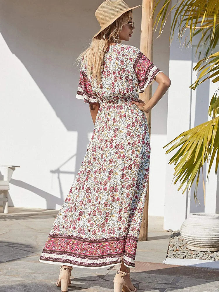 Amalia Boho Breeze Maxi Dress