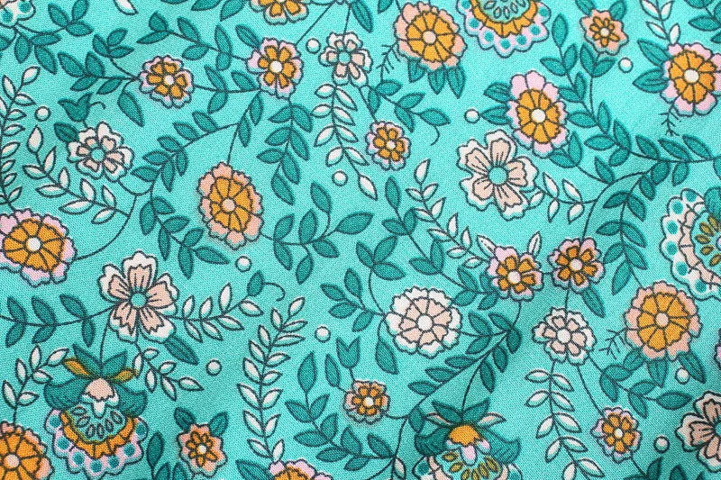 🌿 Boho Turquoise Kimono Dress