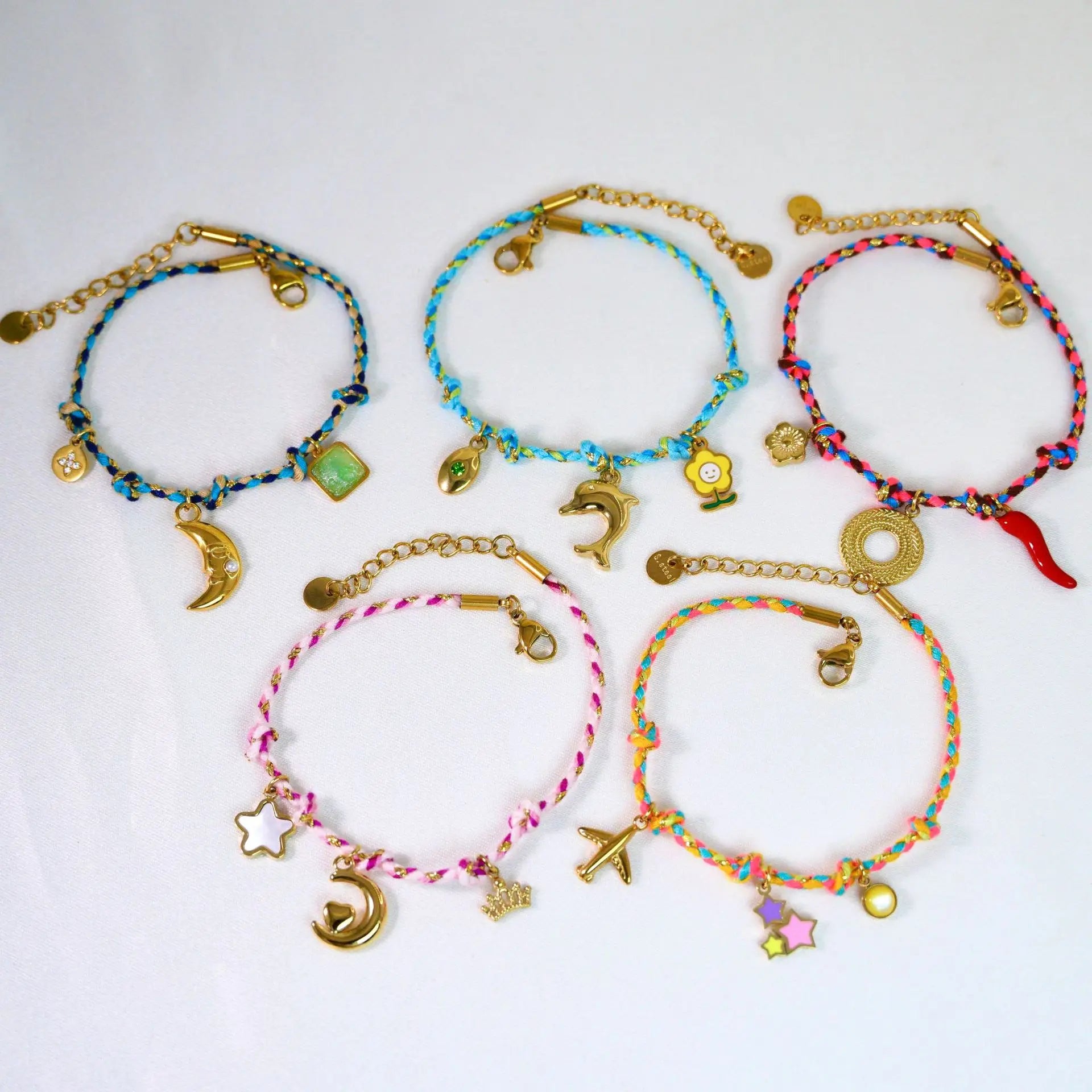 Boho Beaded Charm Necklaces – 16”