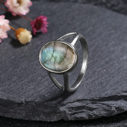 ✨ Boho Gemstone Rings – 925 Sterling Silver (Sizes 5–12)