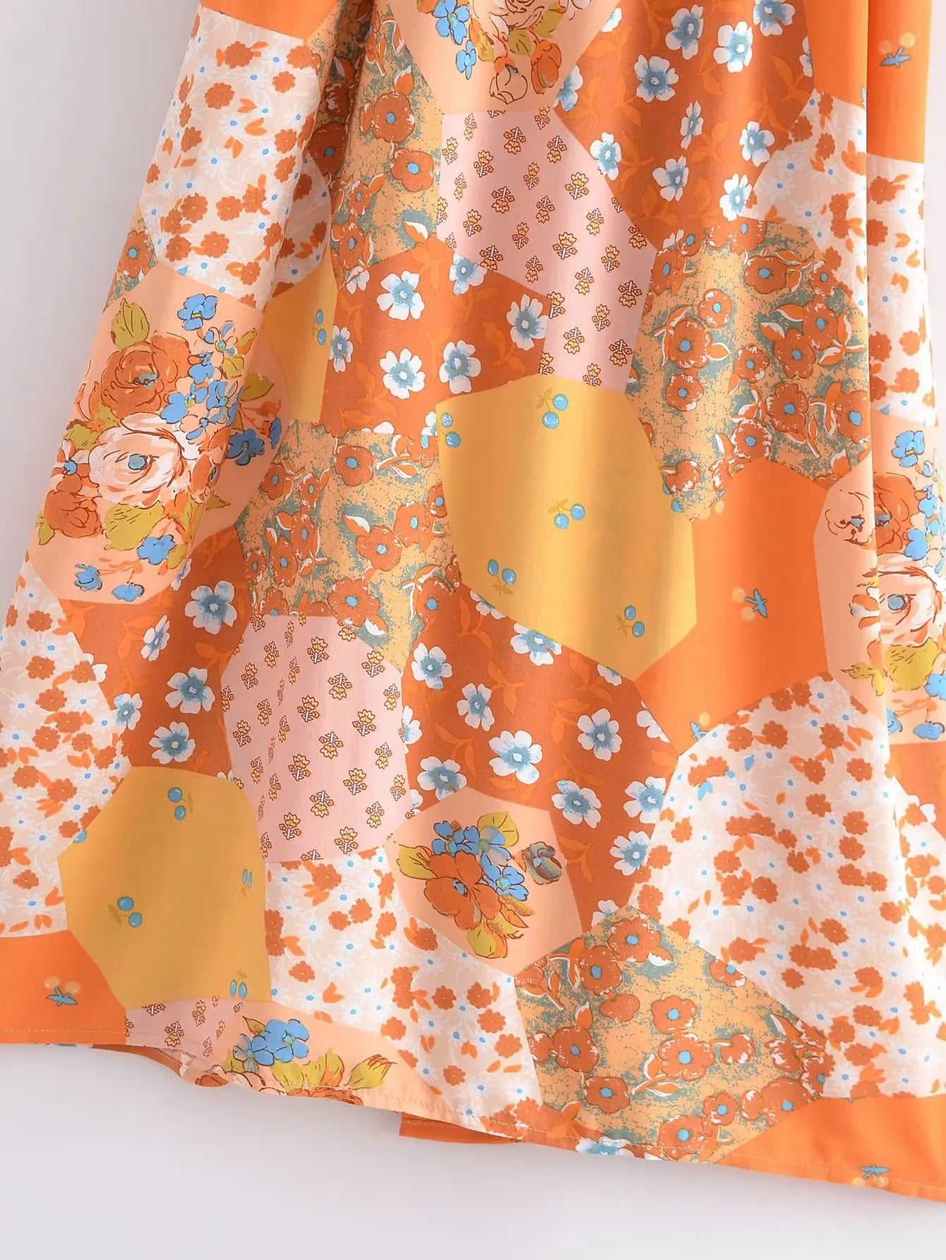 Kaleidoscope Dream Boho Patchwork Kimono - Floral Duster Robe