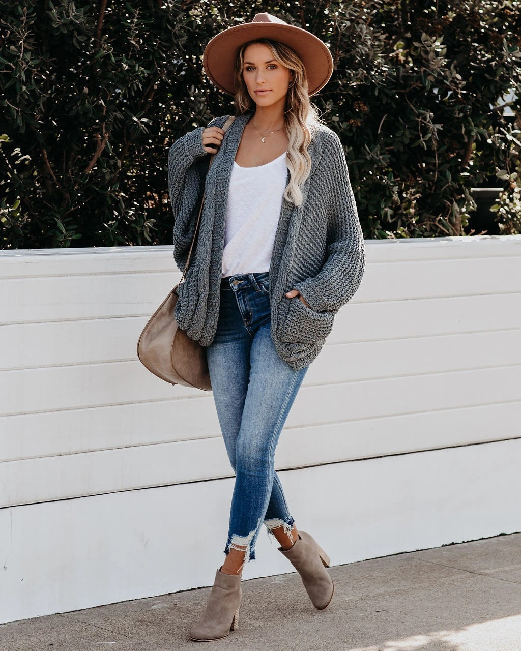 Cozy Slouch Knit Boho Cardigan