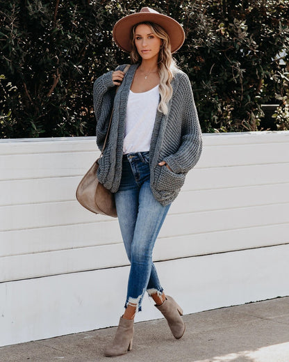 Cozy Slouch Knit Boho Cardigan