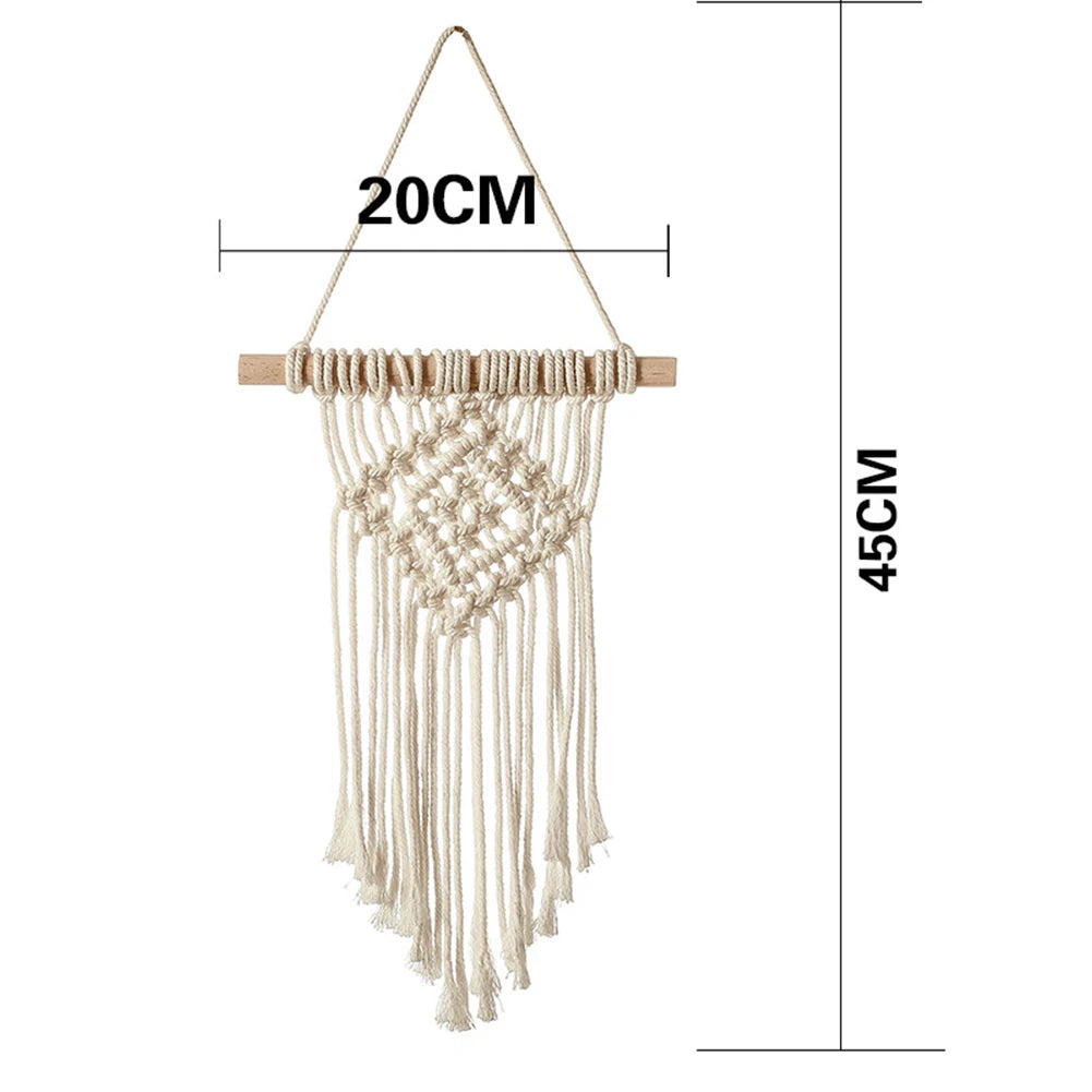 Handcrafted Boho Macrame Wall Tapestry