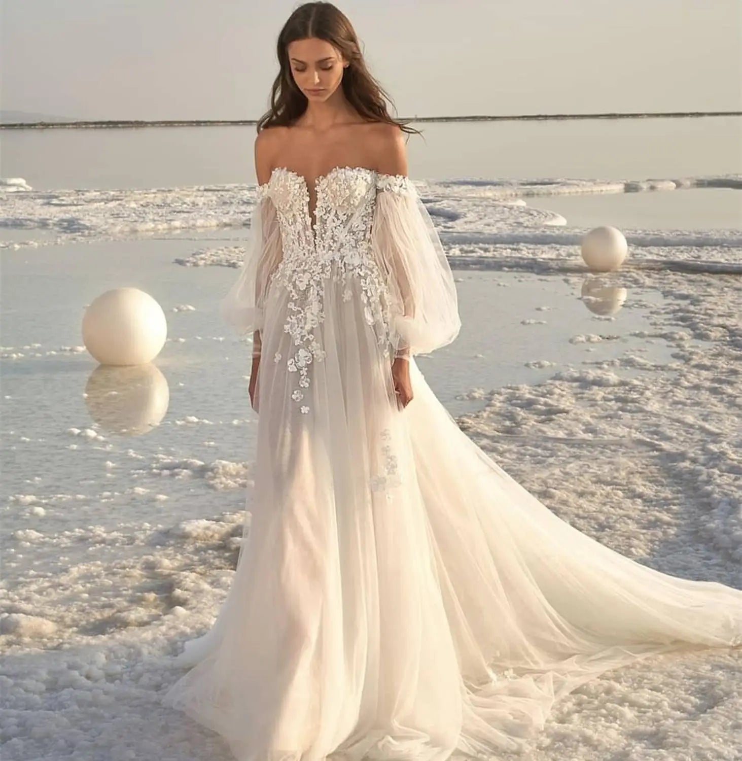 Boho Beach Wedding Dress