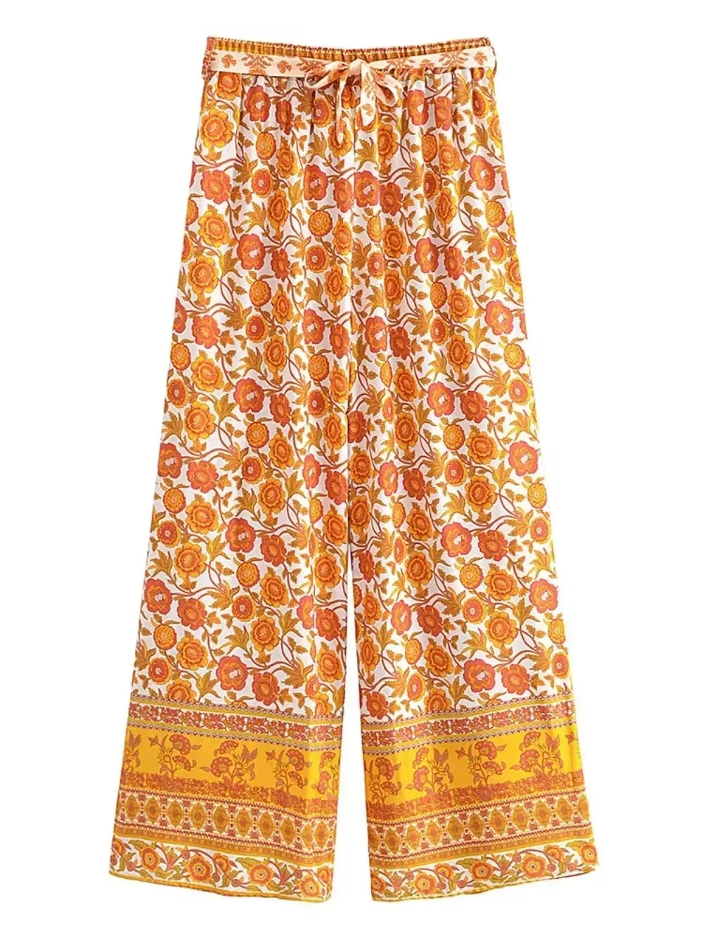 Wanderlust Floral Palazzo Pants - Flow Free & Bloom!
