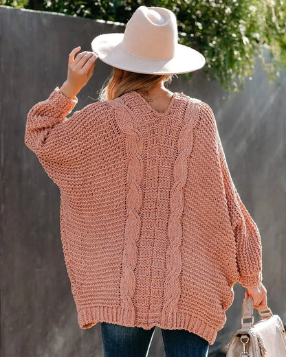Cozy Slouch Knit Boho Cardigan