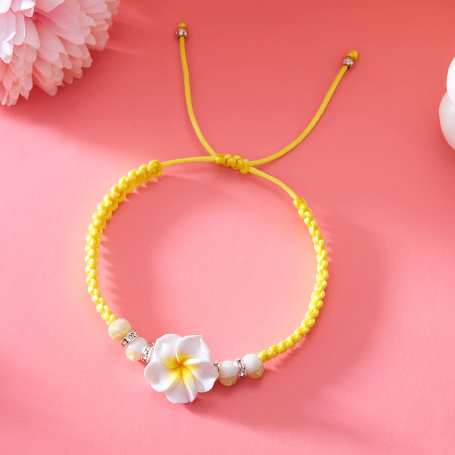 Boho Flower Cord Bracelet