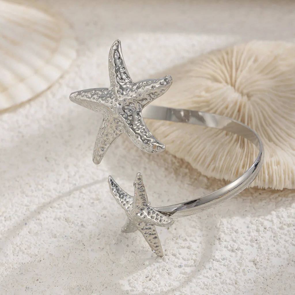 🌟 Boho Goddess Arm Cuff – Starfish & Serpent Styles