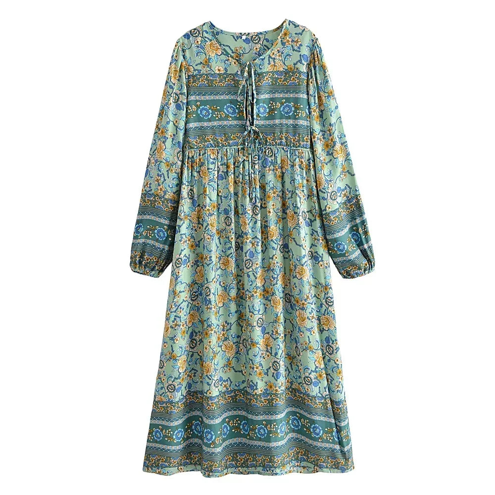 Bohemian Blossom Maxi Dress – Available in 4 Dreamy Colors