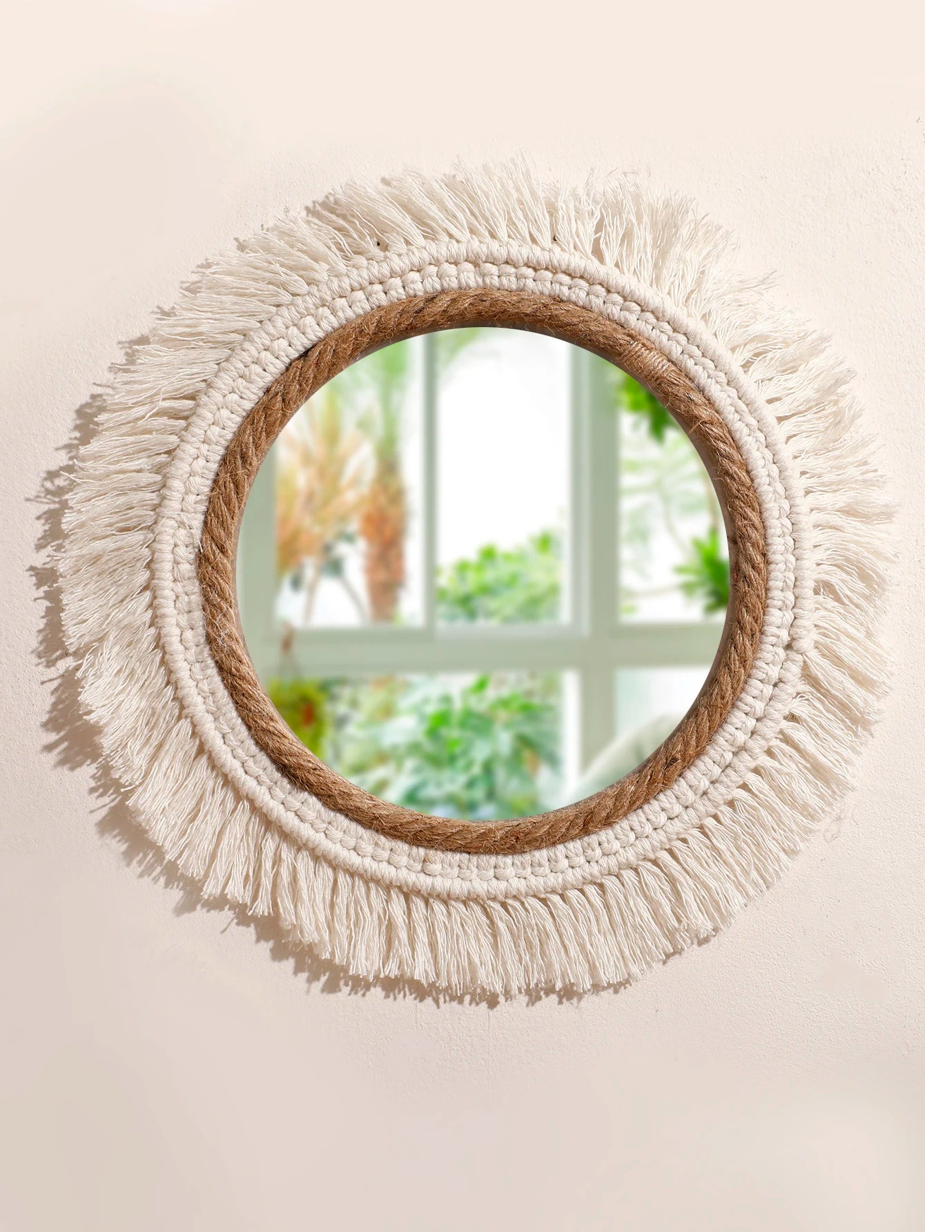 Sunbeam Boho Macrame Mirrors - Woven Wall Accents